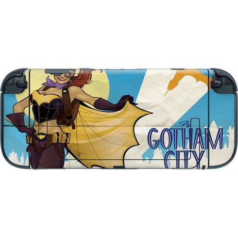 DC Comics Bombshells Batgirl- Fly Gotham City Airlines Nintendo Switch 2 (2025) with Joy-Con Skin