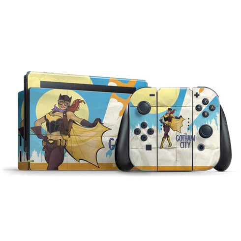 DC Comics Bombshells Batgirl- Fly Gotham City Airlines Nintendo Skins