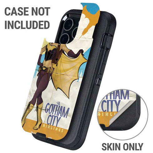 DC Comics Bombshells Batgirl- Fly Gotham City Airlines Otterbox Defender iPhone Skin