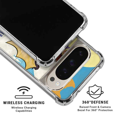 DC Comics Bombshells Batgirl- Fly Gotham City Airlines Pixel 9/9 Pro Clear Case