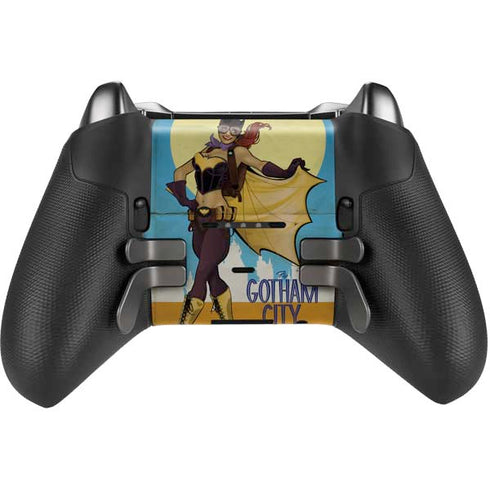 DC Comics Bombshells Batgirl- Fly Gotham City Airlines Xbox Elite Wireless Controller Series 2 Skin