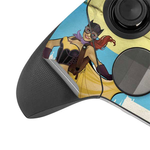 DC Comics Bombshells Batgirl- Fly Gotham City Airlines Xbox Elite Wireless Controller Series 2 Skin