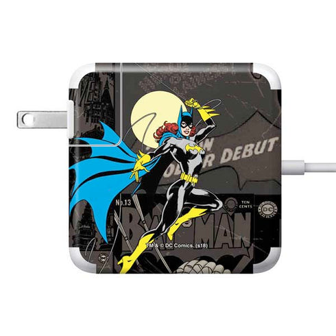 DC Comics Batgirl Classic Art 85W Power Adapter (15 and 17 inch MacBook Pro Charger) Skin