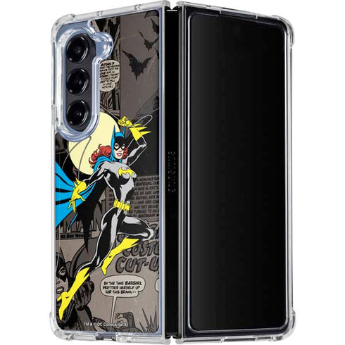 DC Comics Batgirl Classic Art Galaxy Z Fold5 5G Clear Case
