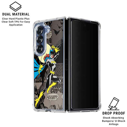 DC Comics Batgirl Classic Art Galaxy Z Fold7 Clear Case