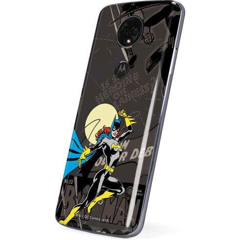 DC Comics Batgirl Classic Art Moto E5 Plus Skin