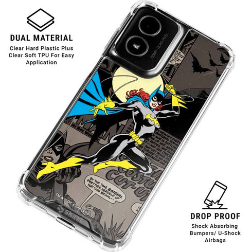 DC Comics Batgirl Classic Art Moto G Power 5G (2024) Clear Case