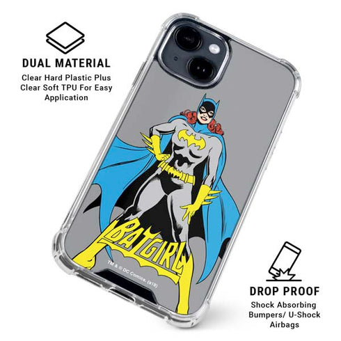 DC Comics Batgirl Classic Art Pose iPhone 15 Clear Case
