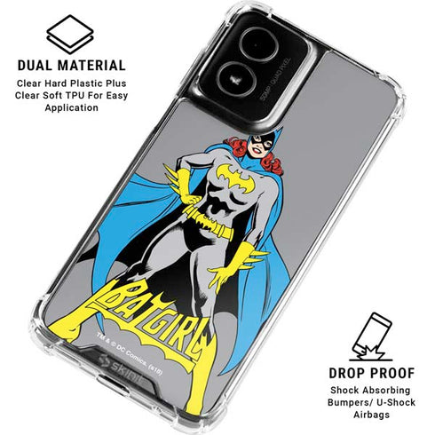 DC Comics Batgirl Classic Art Pose Moto G Power 5G (2024) Clear Case