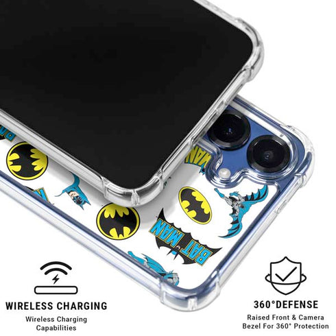 DC Comics Batman Classic Art Print Galaxy S25 Clear Case