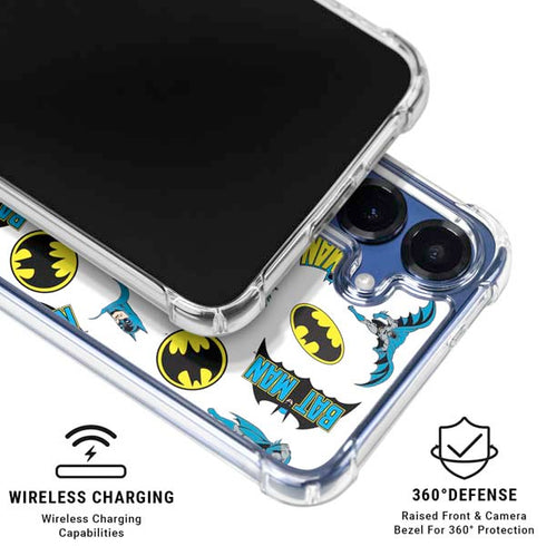 DC Comics Batman Classic Art Print Galaxy S25 Plus Clear Case