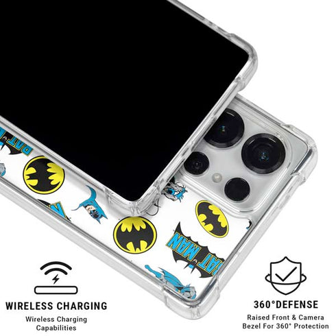 DC Comics Batman Classic Art Print Galaxy S25 Ultra Clear Case