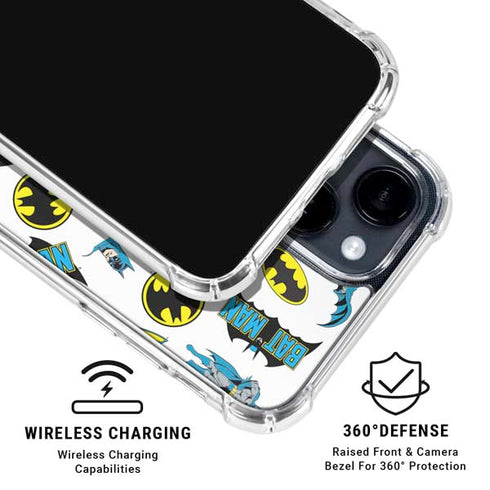 DC Comics Batman Classic Art Print iPhone 15 Clear Case