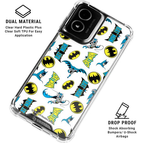 DC Comics Batman Classic Art Print Moto G Power 5G (2024) Clear Case
