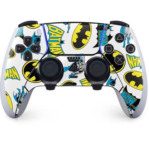 DC Comics Batman Classic Art Print PS5 DualSense Edge Pro Controller Skin