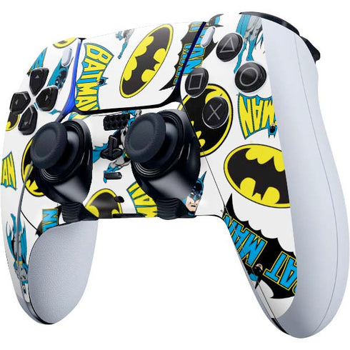 DC Comics Batman Classic Art Print PS5 DualSense Edge Pro Controller Skin