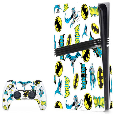 DC Comics Batman Classic Art Print PS5 Pro Disk Bundle Skin