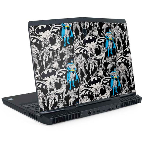 DC Comics Batman Characters Action Poses Print Dell Alienware Skin