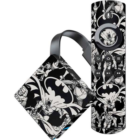 DC Comics Batman Characters Action Poses Print Amazon Fire TV Skin