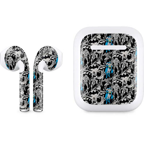 DC Comics Batman Characters Action Poses Print Apple AirPods Skin