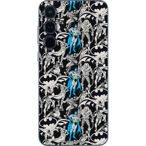 DC Comics Batman Characters Action Poses Print Galaxy A36 5G Skin