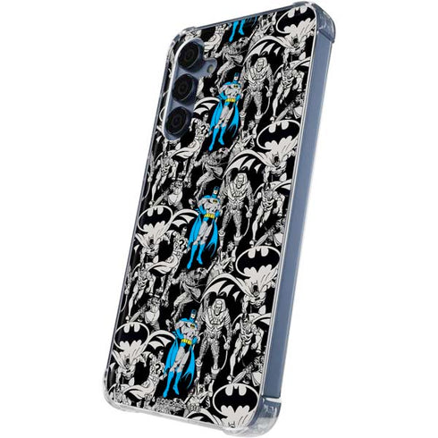 DC Comics Batman Characters Action Poses Print Galaxy A55 5G Clear Case