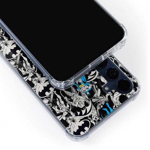 DC Comics Batman Characters Action Poses Print Galaxy A55 5G Clear Case