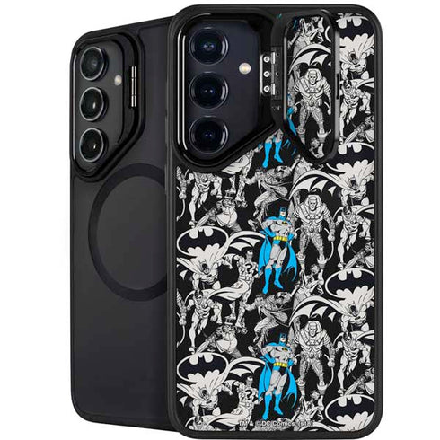 DC Comics Batman Characters Action Poses Print Galaxy S24 FE Kickstand Case