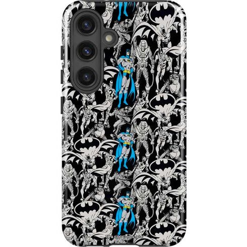 DC Comics Batman Characters Action Poses Print Galaxy S25 Impact Case