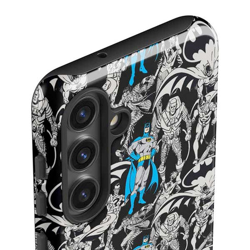 DC Comics Batman Characters Action Poses Print Galaxy S25 Impact Case