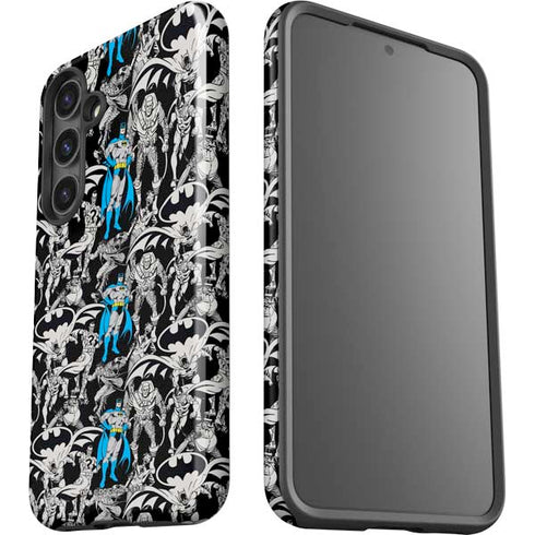 DC Comics Batman Characters Action Poses Print Galaxy S25 Impact Case