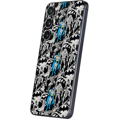DC Comics Batman Characters Action Poses Print Galaxy S24 Plus Skin