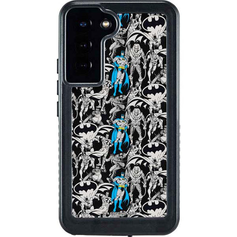 DC Comics Batman Characters Action Poses Print Galaxy S24 Plus Waterproof Case