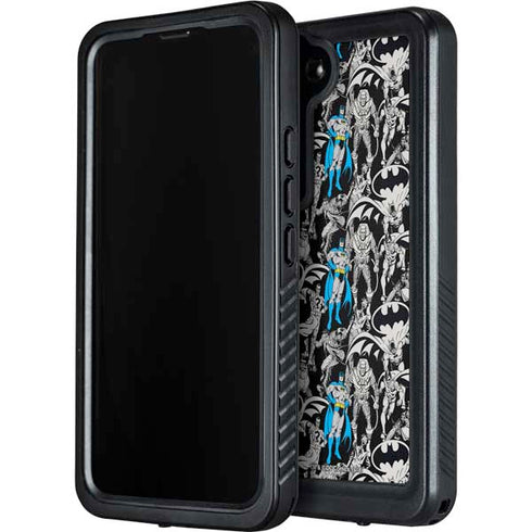 DC Comics Batman Characters Action Poses Print Galaxy S24 Plus Waterproof Case
