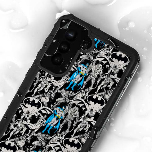 DC Comics Batman Characters Action Poses Print Galaxy S24 Plus Waterproof Case