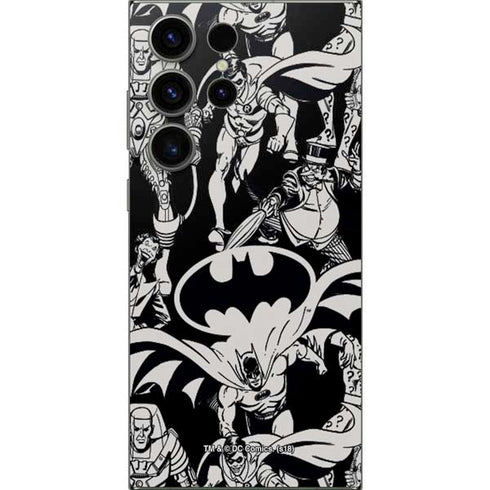 DC Comics Batman Characters Action Poses Print Galaxy S24 Ultra Skin