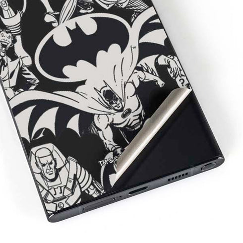 DC Comics Batman Characters Action Poses Print Galaxy S25 Ultra Skin