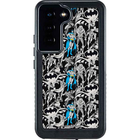 DC Comics Batman Characters Action Poses Print Galaxy S24 Waterproof Case
