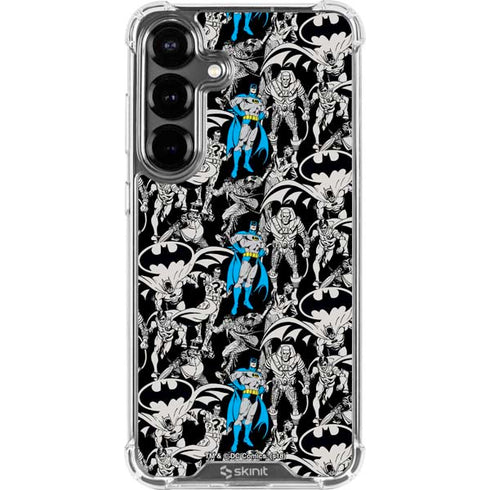 DC Comics Batman Characters Action Poses Print Galaxy S26 Clear Case