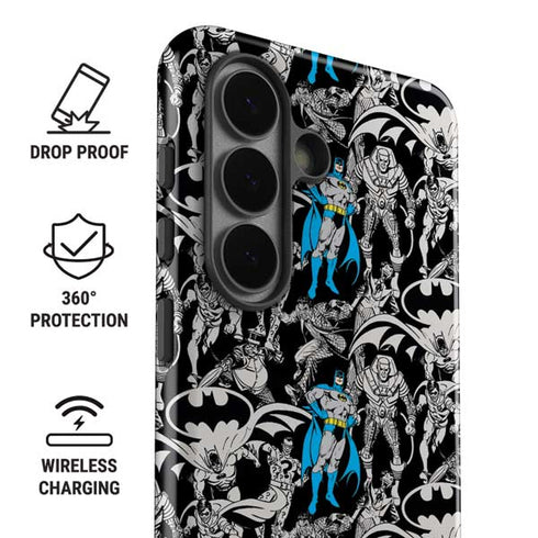 DC Comics Batman Characters Action Poses Print Galaxy S26 Impact Case