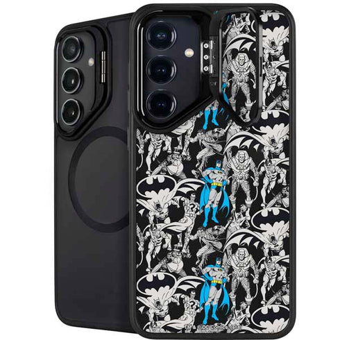 DC Comics Batman Characters Action Poses Print Galaxy S26 Kickstand Case