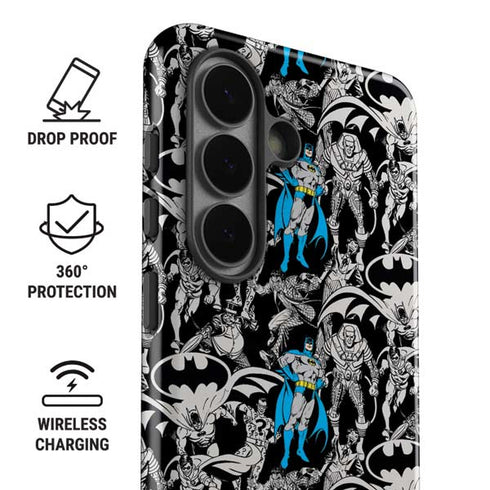 DC Comics Batman Characters Action Poses Print Galaxy S26 Plus Impact Case