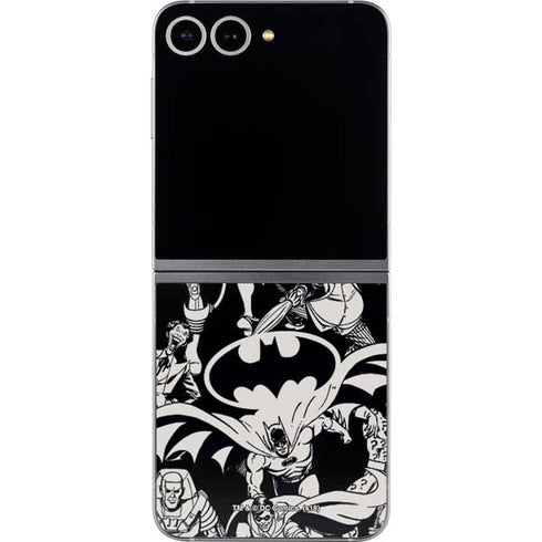 DC Comics Batman Characters Action Poses Print Galaxy Z Flip6 Skin