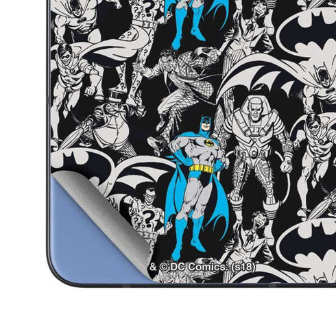 DC Comics Batman Characters Action Poses Print Galaxy Z Fold5 5G Skin