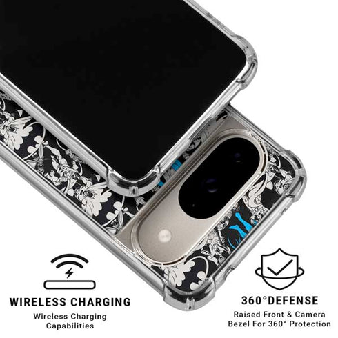 DC Comics Batman Characters Action Poses Print Google Pixel 10 Clear Case