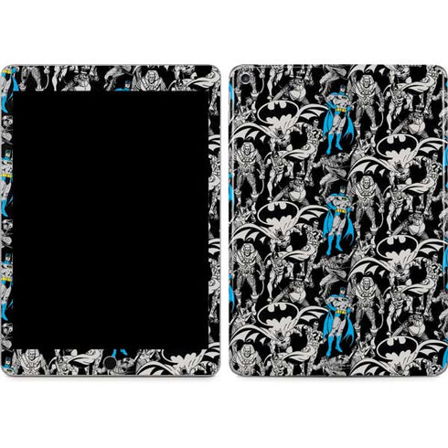 DC Comics Batman Characters Action Poses Print iPad Skins