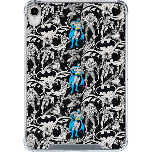 DC Comics Batman Characters Action Poses Print iPad 11th Gen (2025) Clear Case