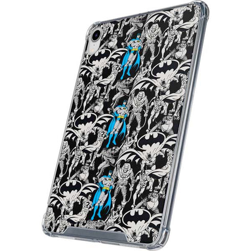 DC Comics Batman Characters Action Poses Print iPad 11th Gen (2025) Clear Case