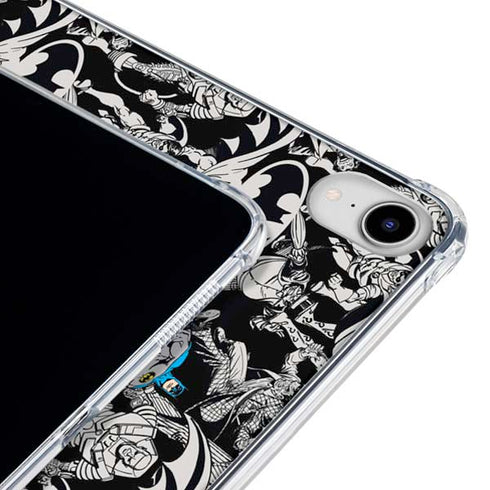 DC Comics Batman Characters Action Poses Print iPad 11th Gen (2025) Clear Case