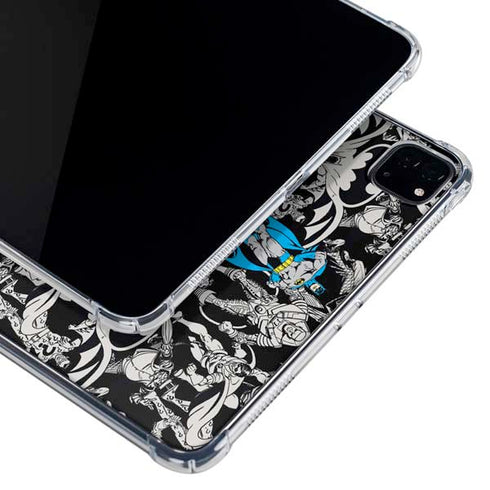 DC Comics Batman Characters Action Poses Print iPad Pro 11in (2024) Clear Case